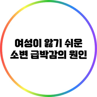 여성이 앓기 쉬운 소변 급박감의 원인